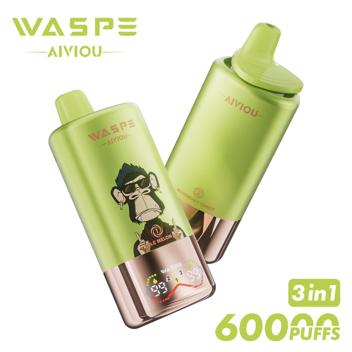 WASPE 60K 3-in-1 60000 Puffs | triple flavor bulk disposable vape