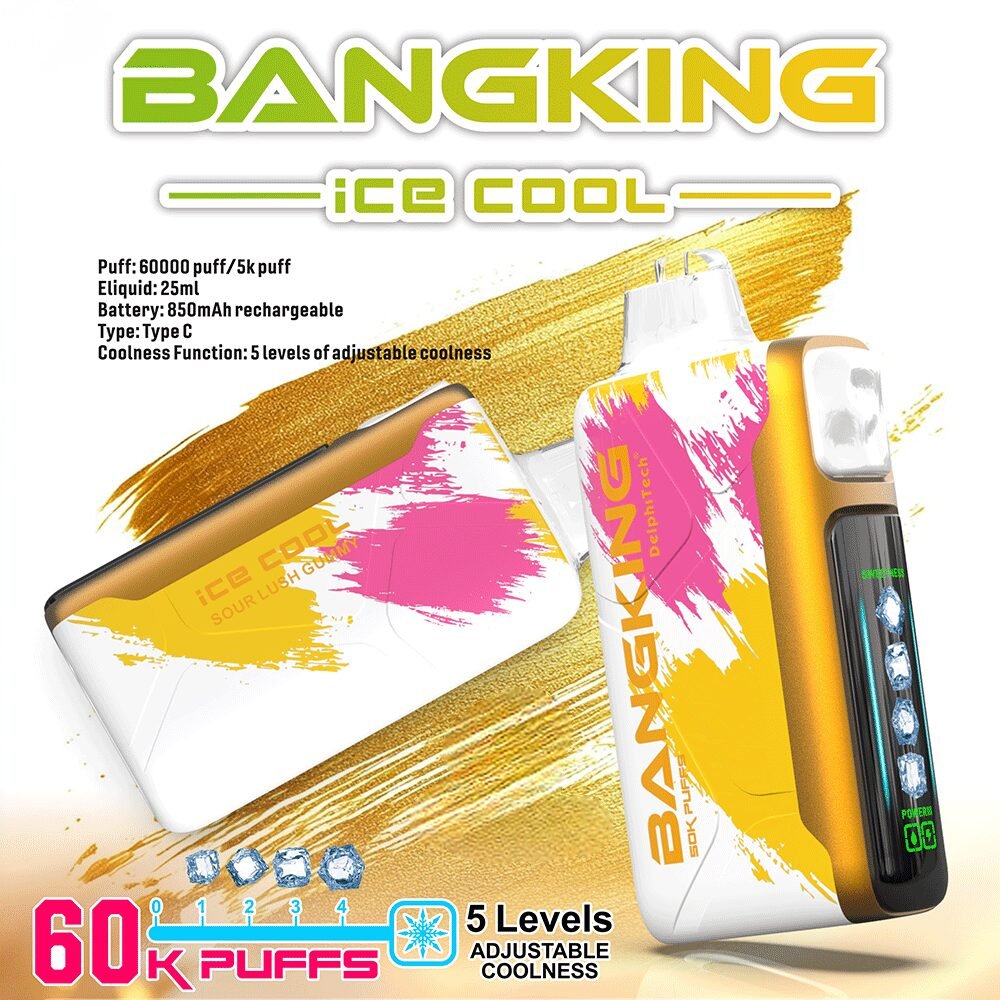 Bang King Ice Cool 60K | 60,000 puffs disposable vape with adjustable coolness