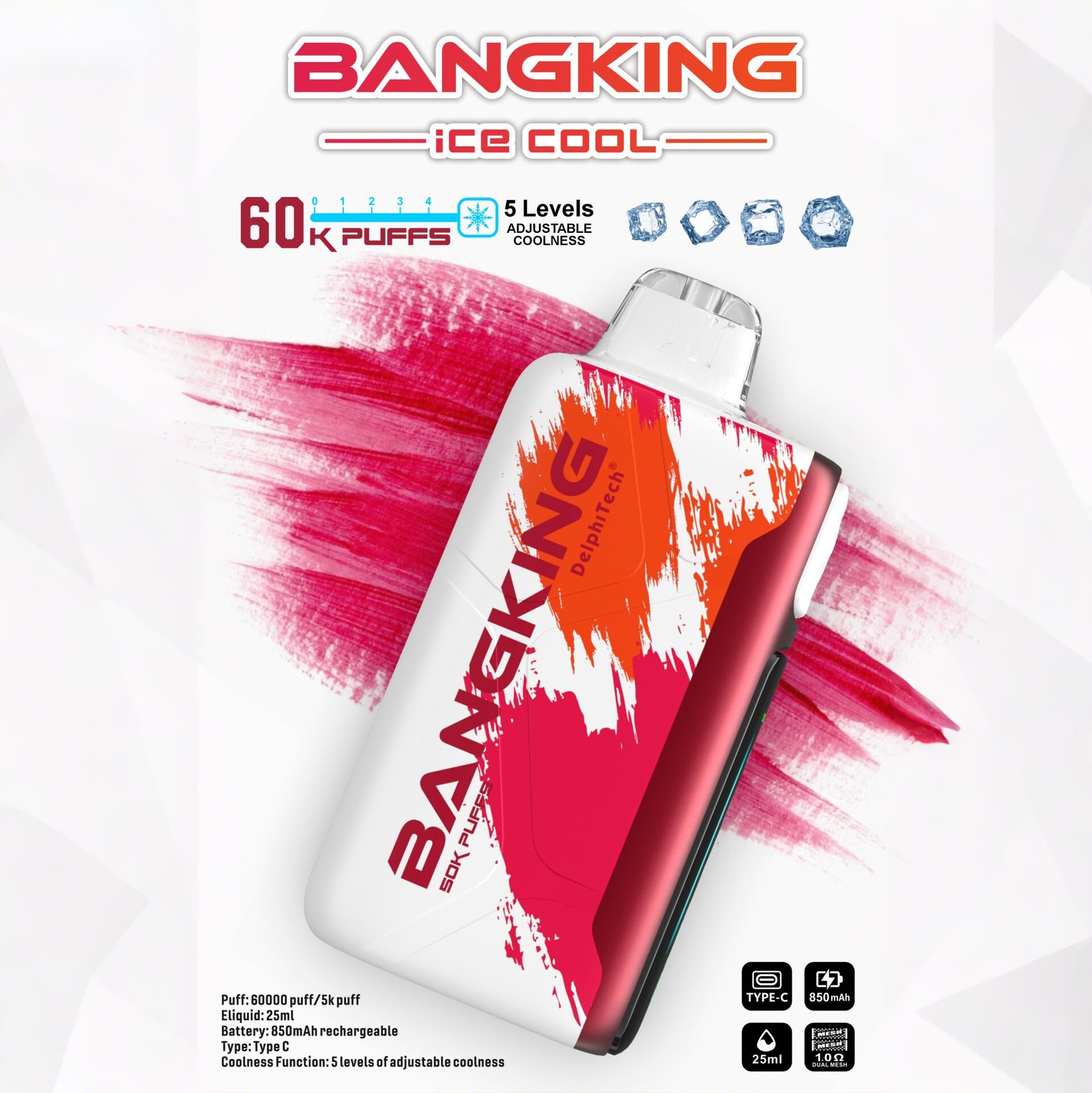 Bang King Ice Cool 60K | 60,000 puffs disposable vape with adjustable coolness - Image 10