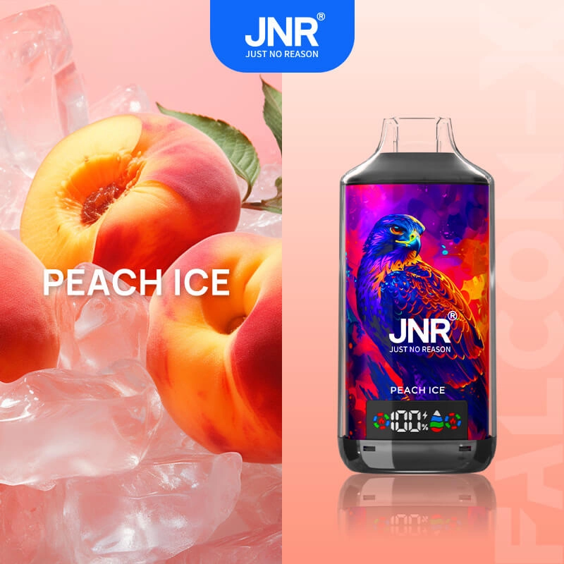 JNR 18k Puffs Peach Ice Disposable Vape, 18000 Puffs E-Cigarette with Dual Mesh Coil