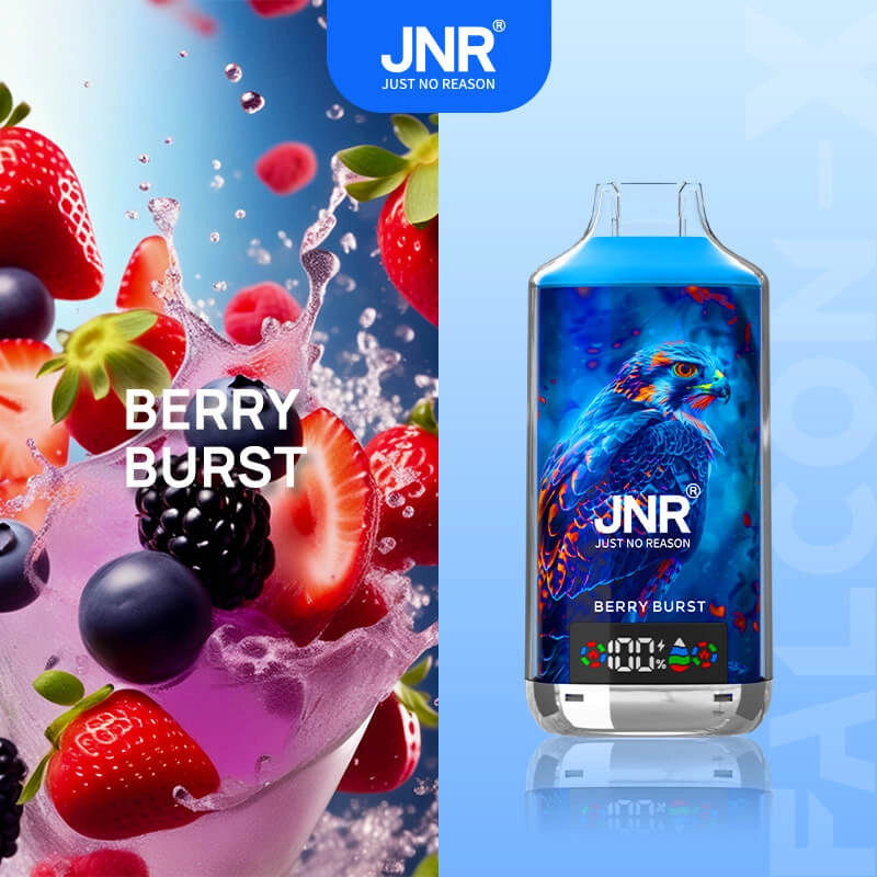 JNR 18k Puffs Berry Burst Disposable Vape, Mixed Berries Flavor with 950mAh Battery