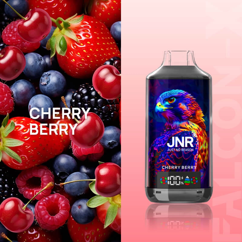 JNR 18k Puffs Cherry Berry Disposable Vape, Sweet Mixed Fruit E-Cigarette
