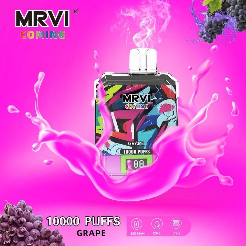 MRVI Coming 10000 Puffs | 0%-5% nicotine, 19mL, 650mAh, power display, bulk disposable vape - Image 11