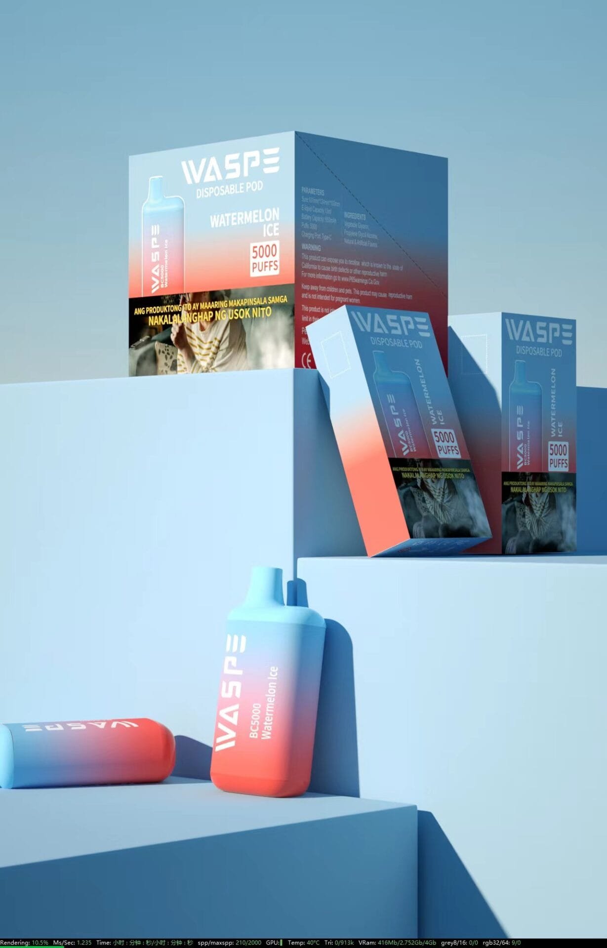 WASPE 5000 Puffs | 13mL, 0%-5% nicotine, bulk disposable vape - Image 2