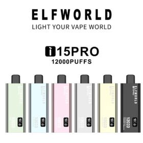 ELFWORLD 15PRO 12000 Puffs | 0%-5% nicotine, 18mL, airflow control, digital display
