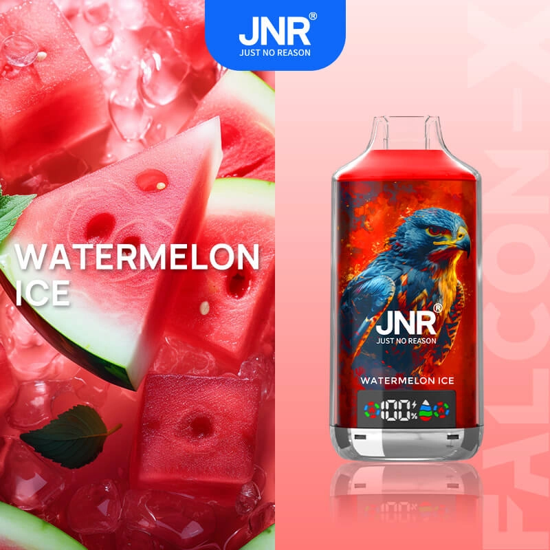 JNR 18k Puffs Watermelon Ice Disposable Vape, 18000 Puffs Icy Fruit Flavor E-Cigarette