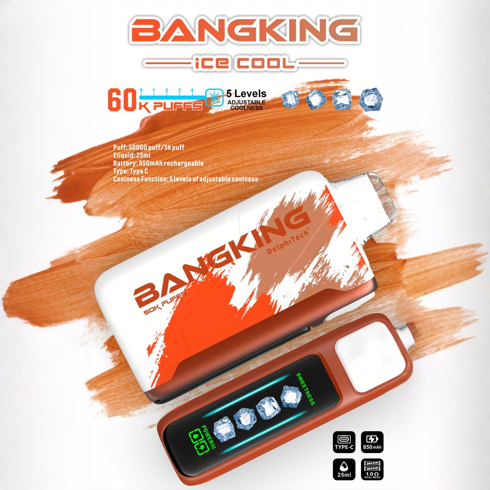 Bang King Ice Cool 60K | 60,000 puffs disposable vape with adjustable coolness - Image 9