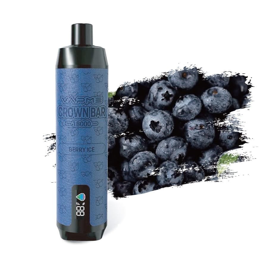 VAPME CROWN BAR 18000 Puffs | 2%-5% nicotine, 25mL, RGB light, bulk disposable vape - Image 14