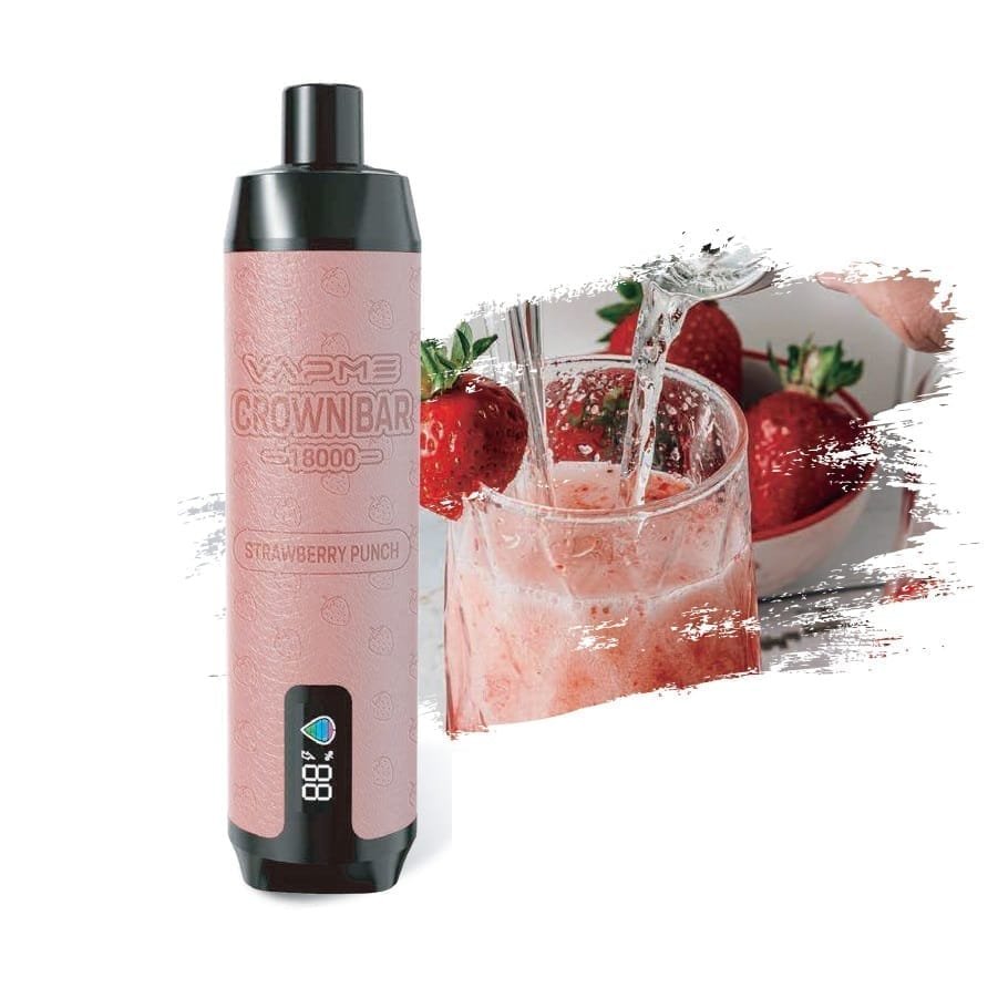 VAPME CROWN BAR 18000 Puffs | 2%-5% nicotine, 25mL, RGB light, bulk disposable vape - Image 13