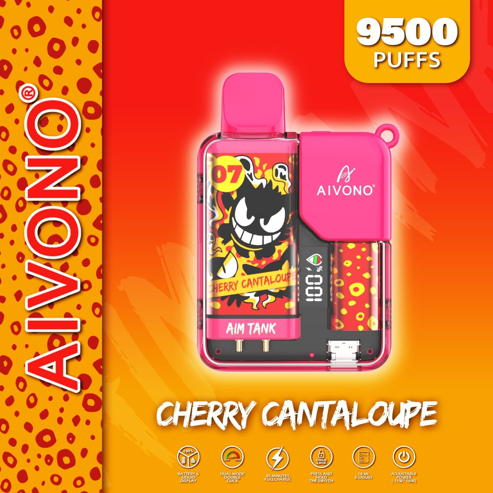 AIVONO AIM TANK 9500 Puffs | 0% to 5% nicotine bulk buy wholesale - Image 14