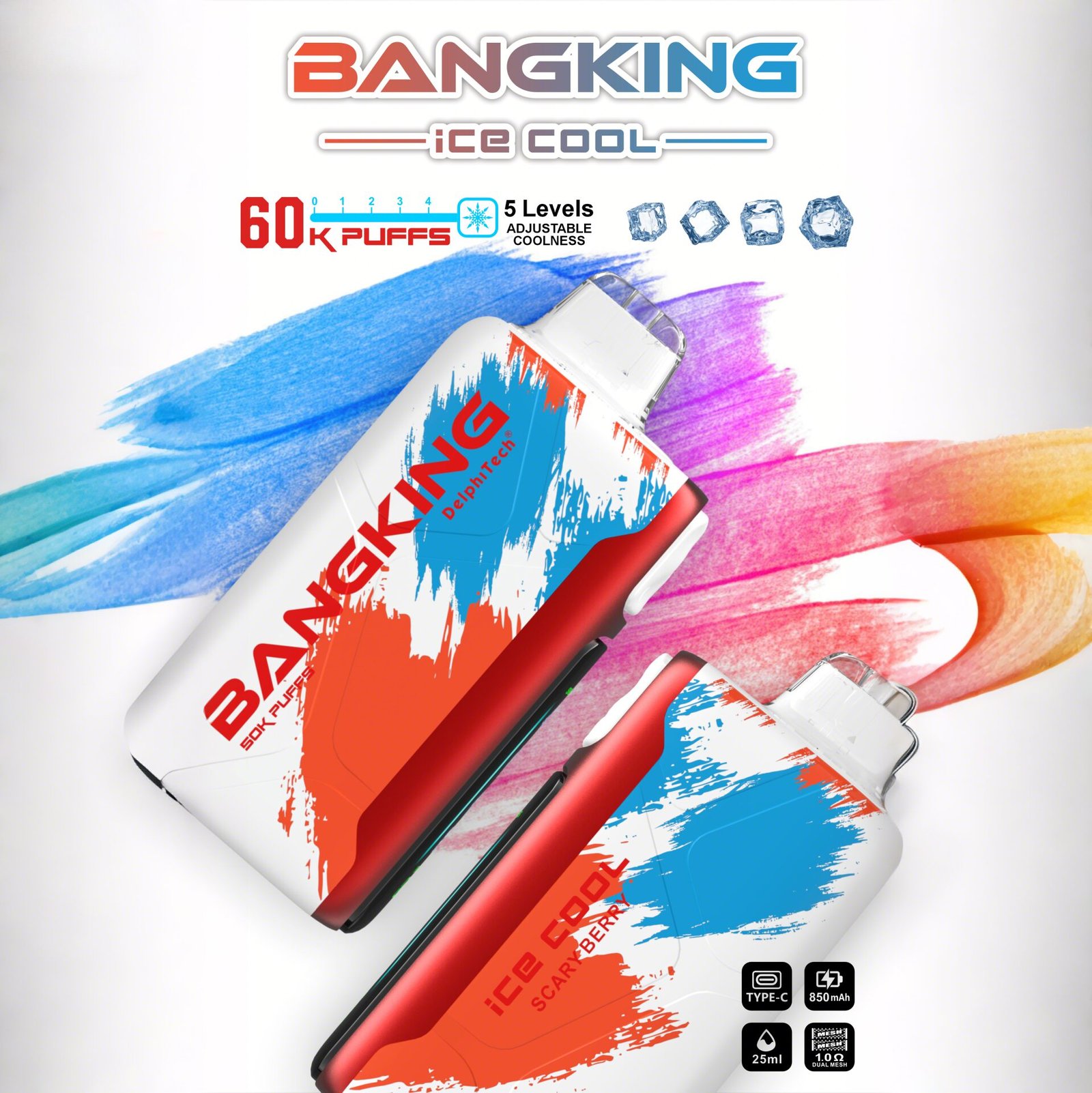Bang King Ice Cool 60K | 60,000 puffs disposable vape with adjustable coolness - Image 8