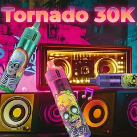 Fumot RandM Tornado 30000 Puffs | music-reactive lights, mesh coil, rechargeable bulk disposable vape