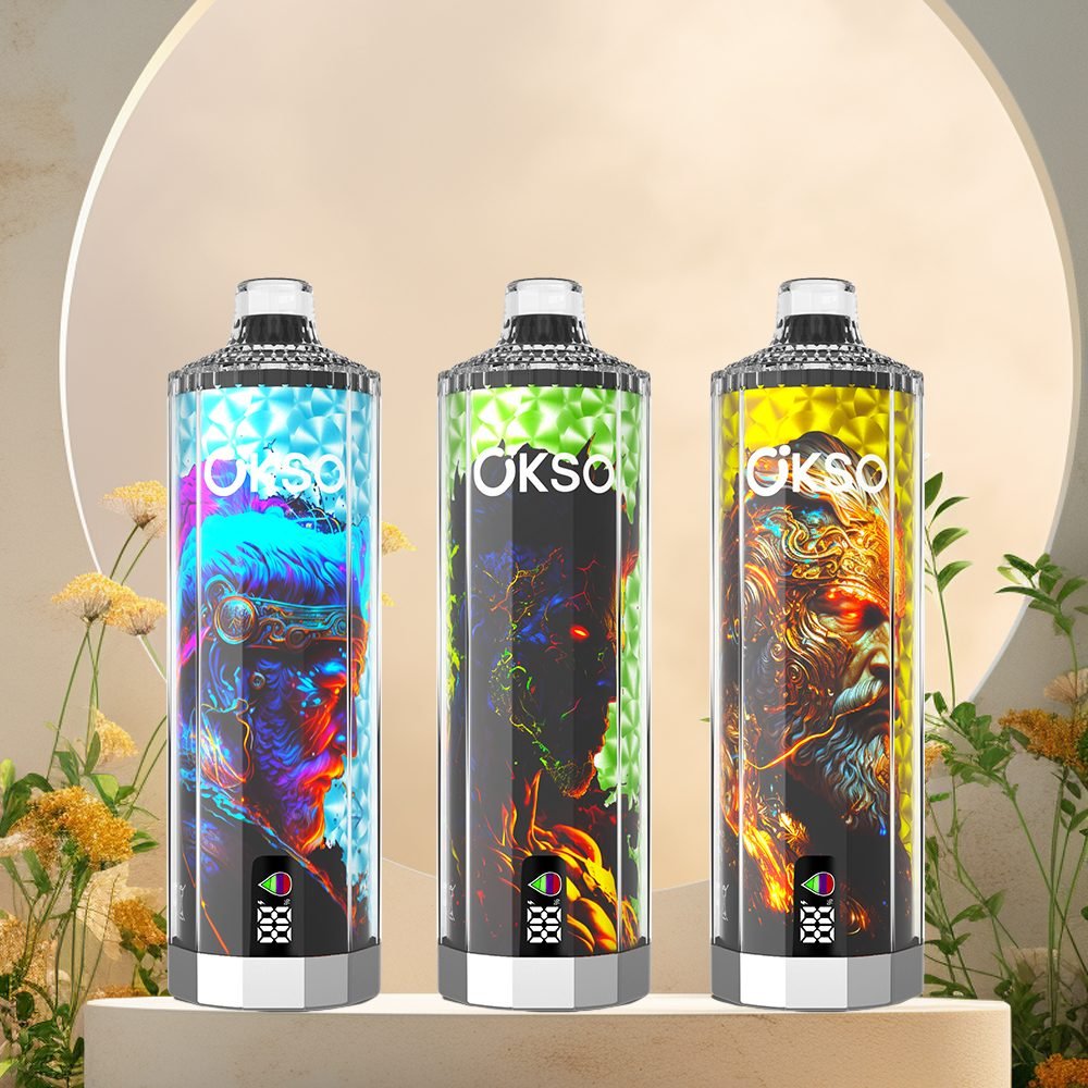 OKSO Shisha Hookah Mega 50000 Puffs | triple mesh coil, 40mL, LED display, adjustable airflow, bulk disposable vape – Bild 12