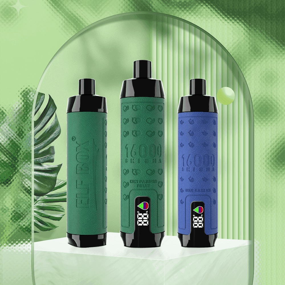 ELF BOX SHISHA 16000 Puffs | 0%-5% nicotine, 28mL, 600mAh, LED display, airflow control