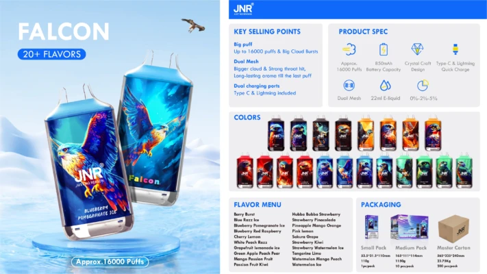 JNR Falcon 16K puffs