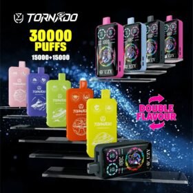 UZY Tornado 30K | dual-flavor RGB display 30000 puffs 40ml mega tank bulk disposable vape
