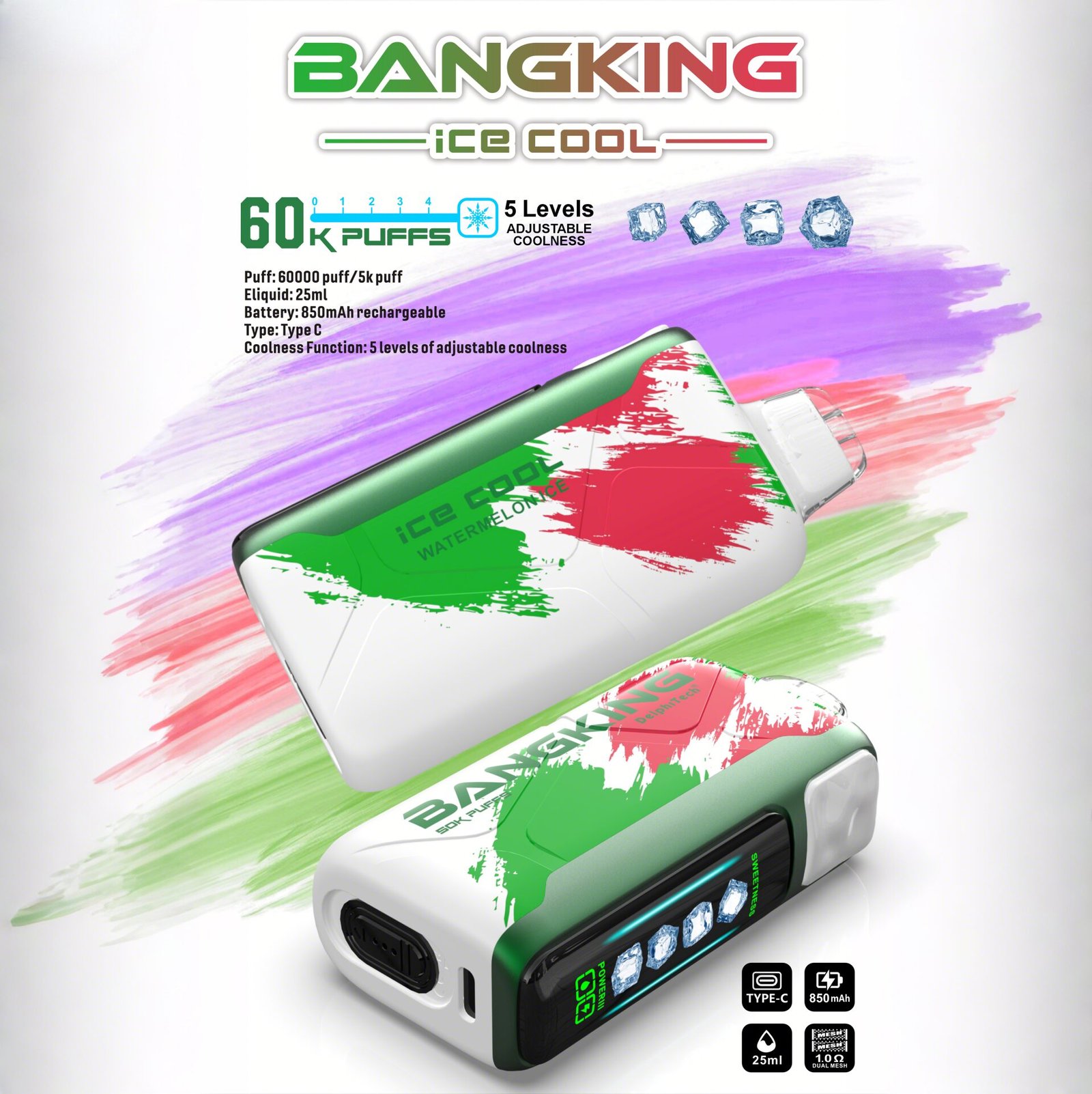 Bang King Ice Cool 60K | 60,000 puffs disposable vape with adjustable coolness - Image 5
