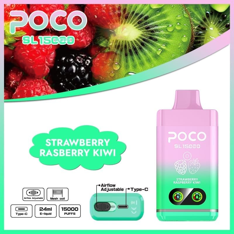 Poco SL 15000 Puffs | adjustable airflow, 0%-5% nicotine, bulk disposable vape - Image 8