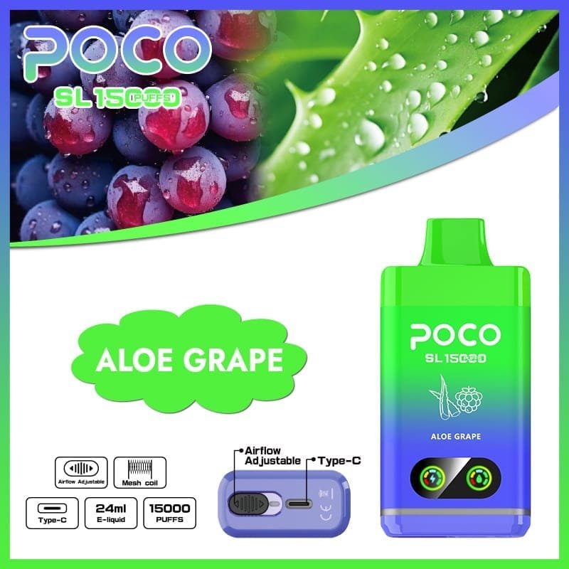 Poco SL 15000 Puffs | adjustable airflow, 0%-5% nicotine, bulk disposable vape - Image 5