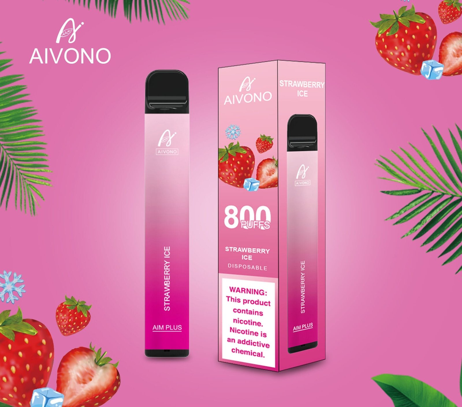 Aivono AIM Plus 800 Puffs | 0%-5% nicotine, 3.2mL, 550mAh, TPD certified, bulk disposable vape - Image 12