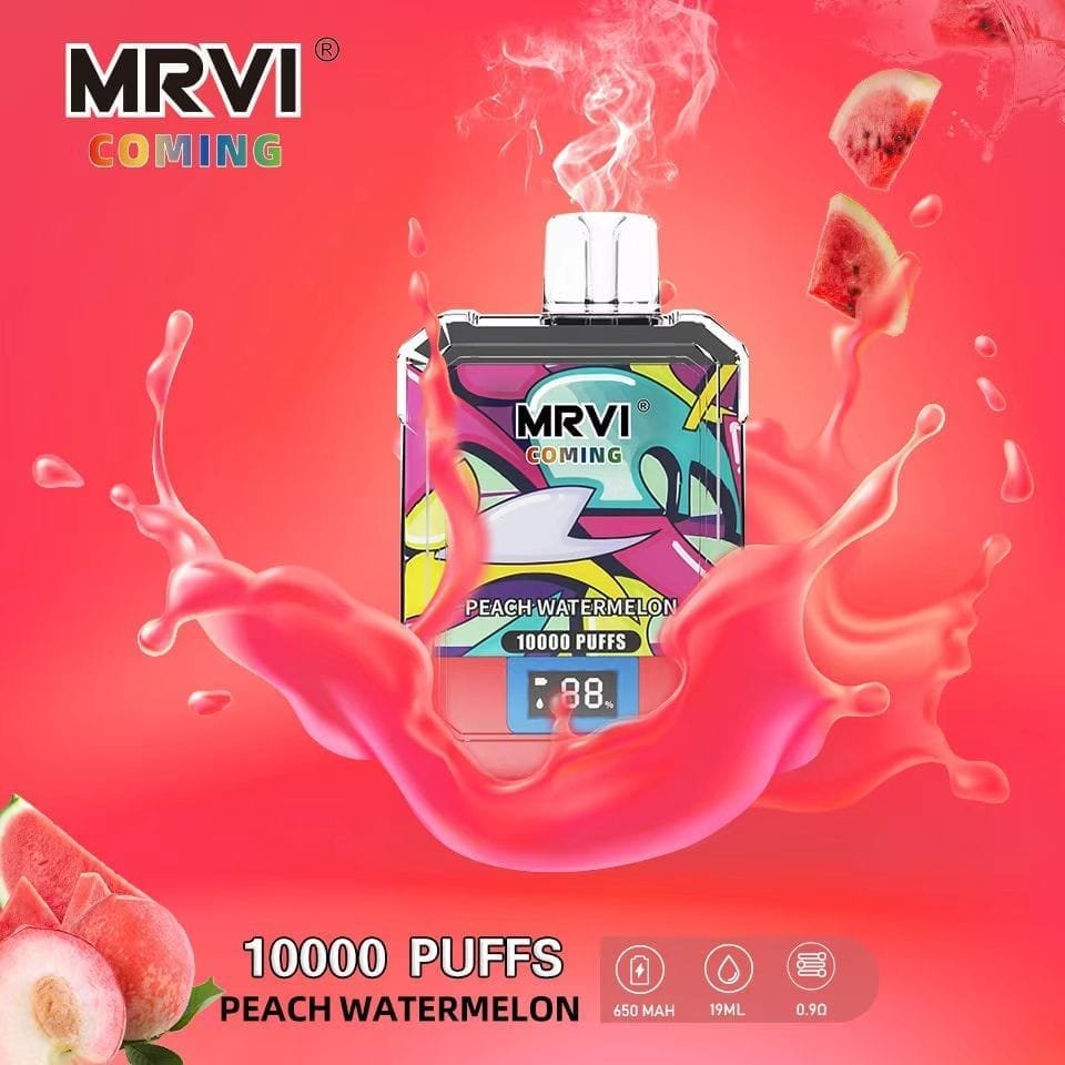 MRVI Coming 10000 Puffs | 0%-5% nicotine, 19mL, 650mAh, power display, bulk disposable vape - Image 4