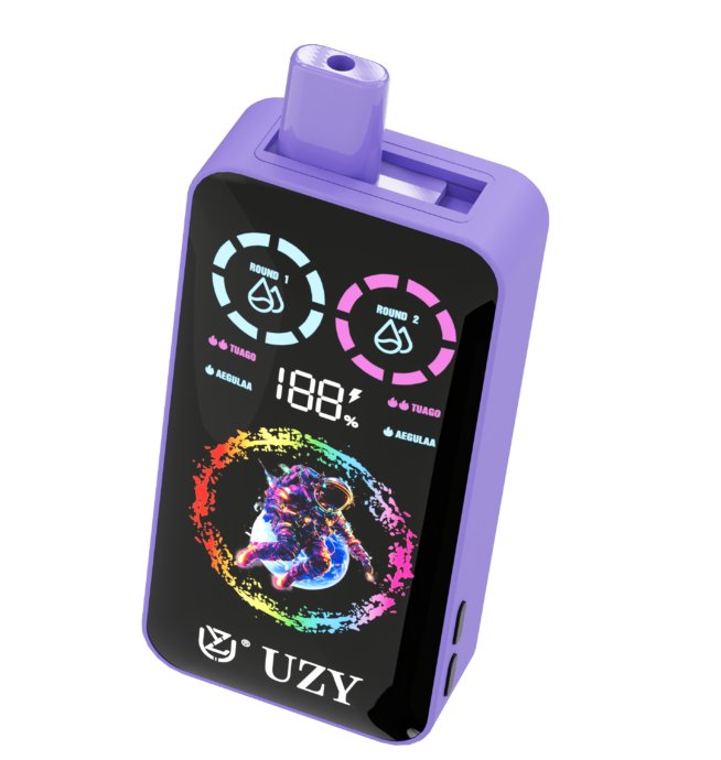Alternative view of UZY Tornado 30K | dual-flavor RGB display 30000 puffs 40ml mega tank bulk disposable vape