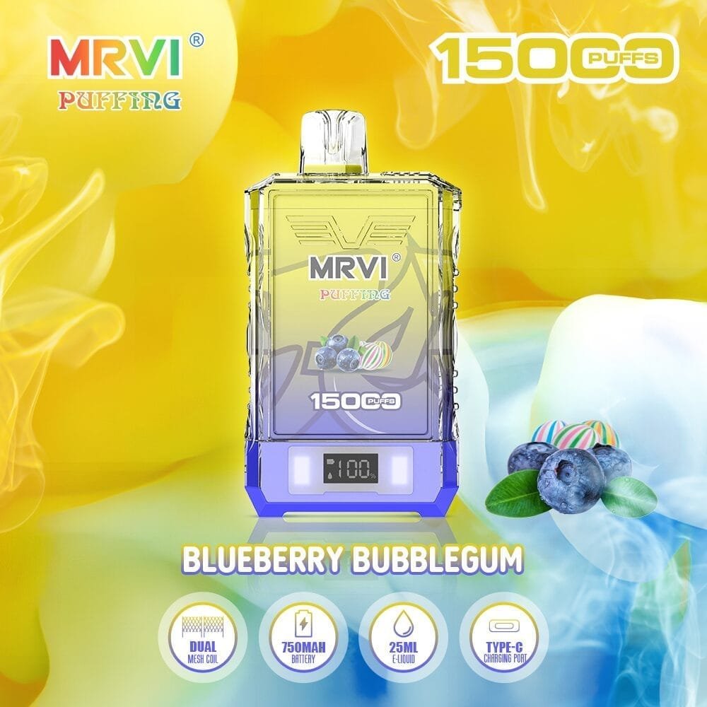 MRVI 15000 Puffs | 2%-5% nicotine, 25mL, dual mesh, power display, bulk vape – Bild 5