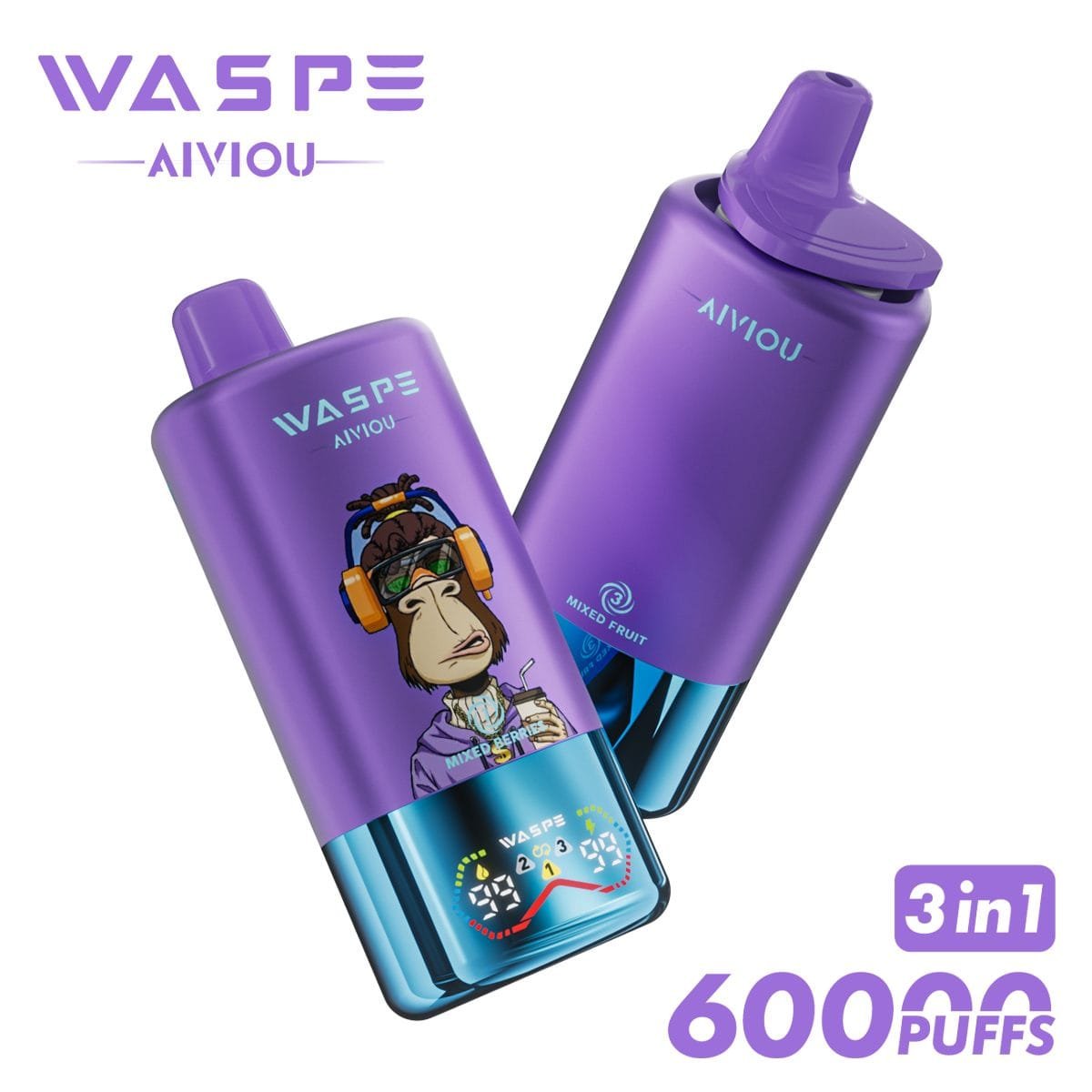 WASPE 60K 3-in-1 60000 Puffs | triple flavor bulk disposable vape – Bild 7