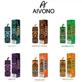 AIVONO Winner 6000 Puffs | 0%-5% nicotine, 26mL, dual mesh, LCD display, bulk vape