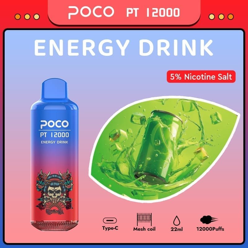 POCO PT 12000 Puffs | adjustable airflow, 5% nicotine, bulk disposable vape - Image 6