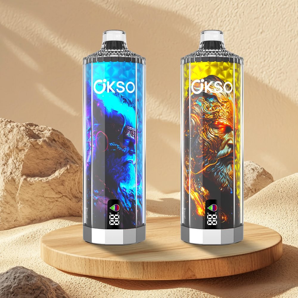 OKSO Shisha Hookah Mega 50000 Puffs | triple mesh coil, 40mL, LED display, adjustable airflow, bulk disposable vape – Bild 3