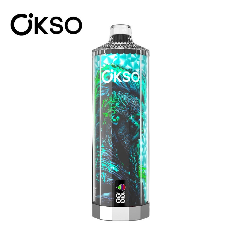 Alternative view of OKSO Shisha Hookah Mega 50000 Puffs | triple mesh coil, 40mL, LED display, adjustable airflow, bulk disposable vape