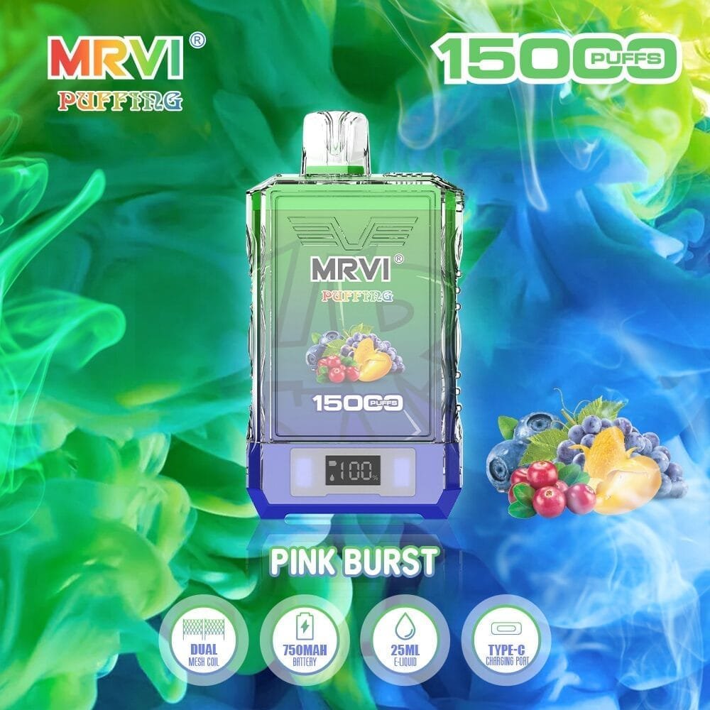 MRVI 15000 Puffs | 2%-5% nicotine, 25mL, dual mesh, power display, bulk vape – Bild 4
