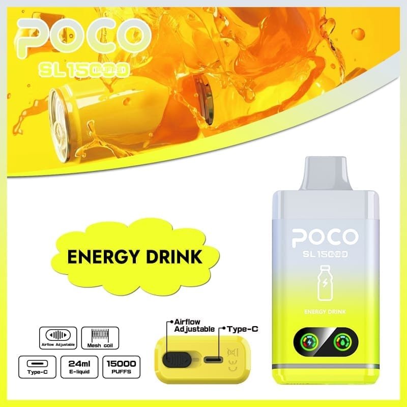 Poco SL 15000 Puffs | adjustable airflow, 0%-5% nicotine, bulk disposable vape - Image 3