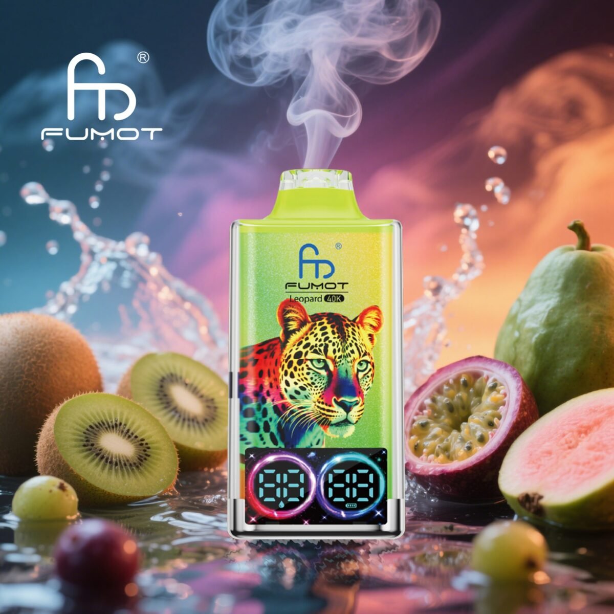 Alternative view of Fumot Leopard 40k | 40000 puffs RGB dual mesh disposable vape wholesale