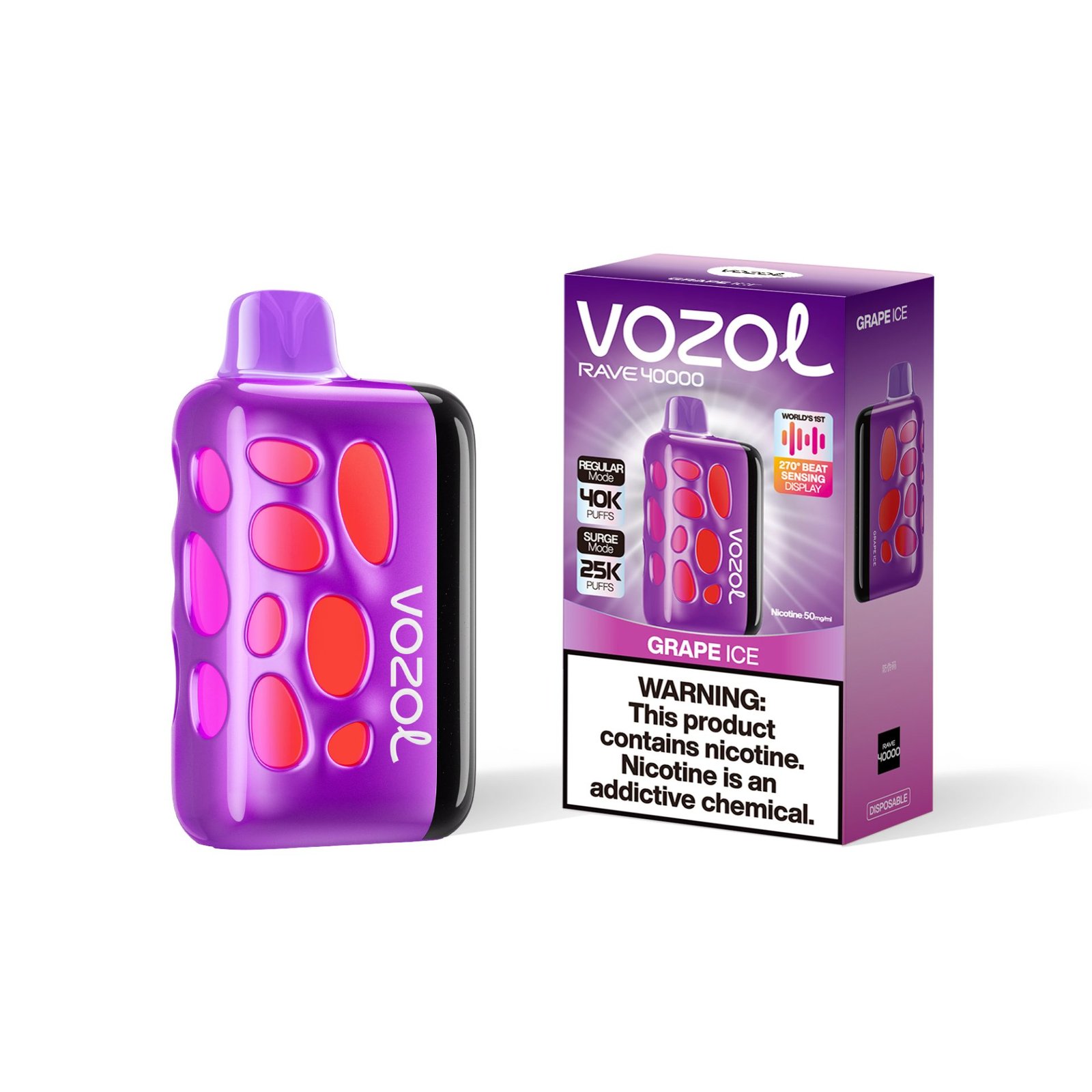 Vozol Rave 40000 Puffs | dual-mode bulk disposable vape - Image 3