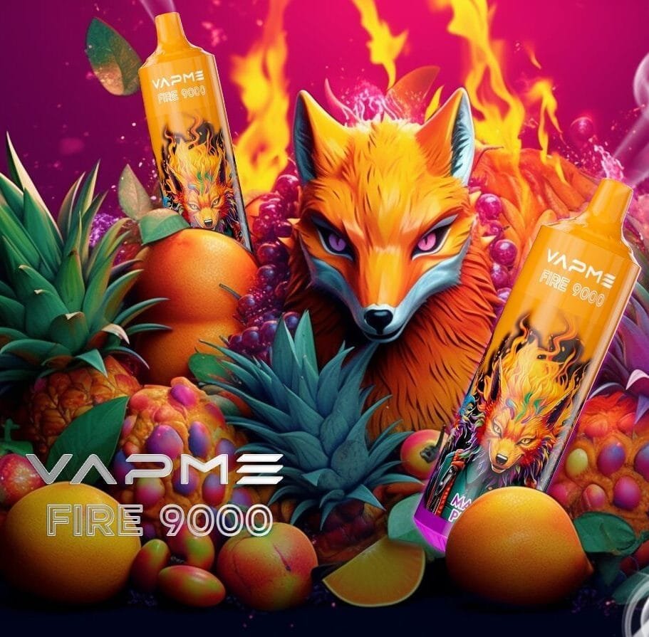 VAPME Fire 9000 Puffs | 15mL, 850mAh, bulk disposable vape