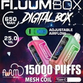 Fluum Digital Box TN 15000 Puffs | 0%-5% nicotine, rechargeable pen, bulk disposable vape