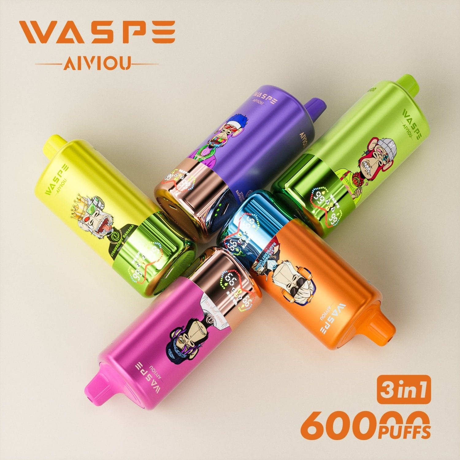 WASPE 60K 3-in-1 60000 Puffs | triple flavor bulk disposable vape – Bild 15