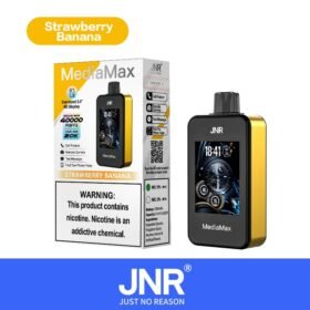JNR Media Max 40000 Puffs | 5% nicotine, 21mL, dual mesh, 2.4” HD display, airflow control, smart