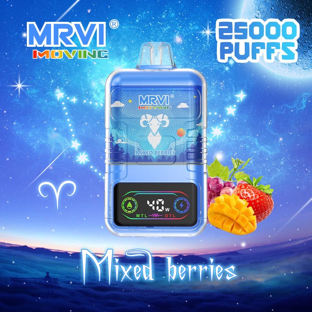 Alternative view of MRVI 25000 Puffs | 2%-5% nicotine, 30mL, dual coil (MTL/DTL), bulk disposable vape