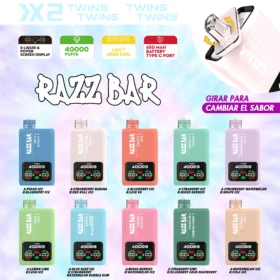 RAZZ BAR TWINS 40000, European Warehouse, The Best Dual Flavor Vape