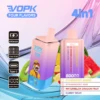 VOPK 80K 4in1 8000 Puffs Disposable Vape - Strawberry Mango, Strawberry Kiwi, Watermelon Dragon Fruit, Gummy Bear Flavors, 2% 5% Nicotine Rechargeable Vape
