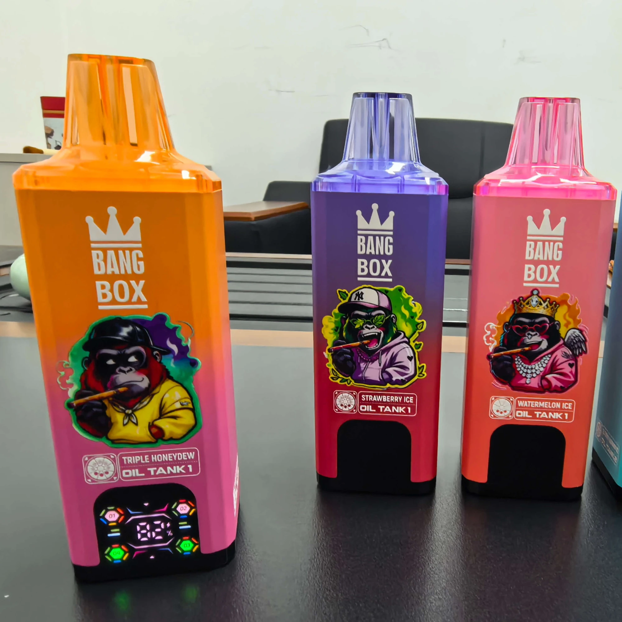 Bang Box 200000 200K Puffs Disposable Vape 8 in 1 Flavors Smart Screen Factory Direct - Image 6