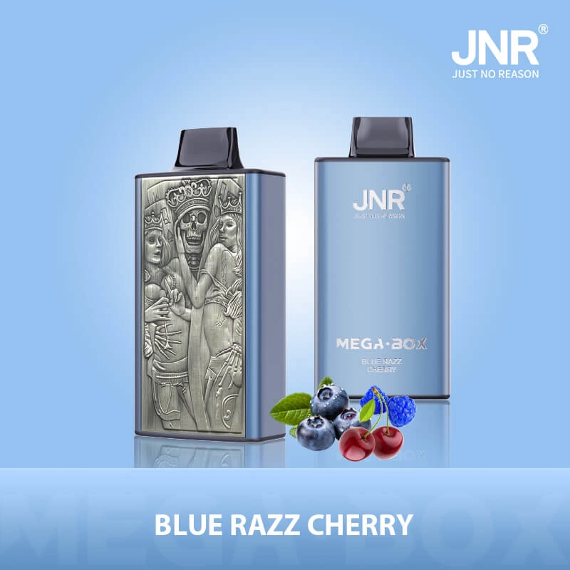 JNR Mega Box 25K Blue Razz Cherry Disposable Vape