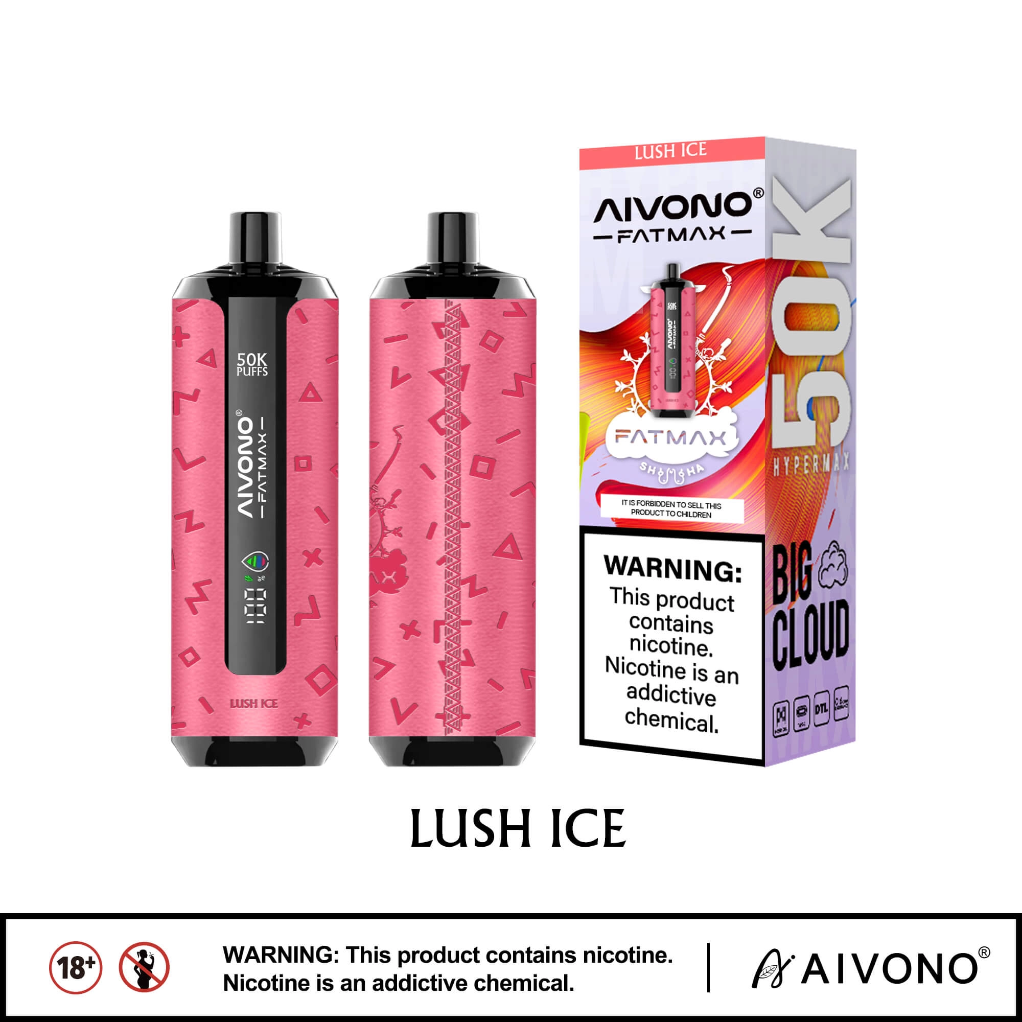 Aivono AIM FATMAX 50000 | High-Capacity Disposable Vape with 50,000 Puffs - Image 3