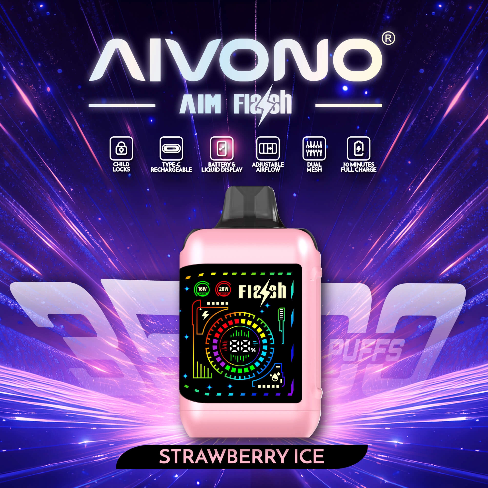 AIVONO FLASH 35000 Puffs Disposable Vape Wholesale - Image 11