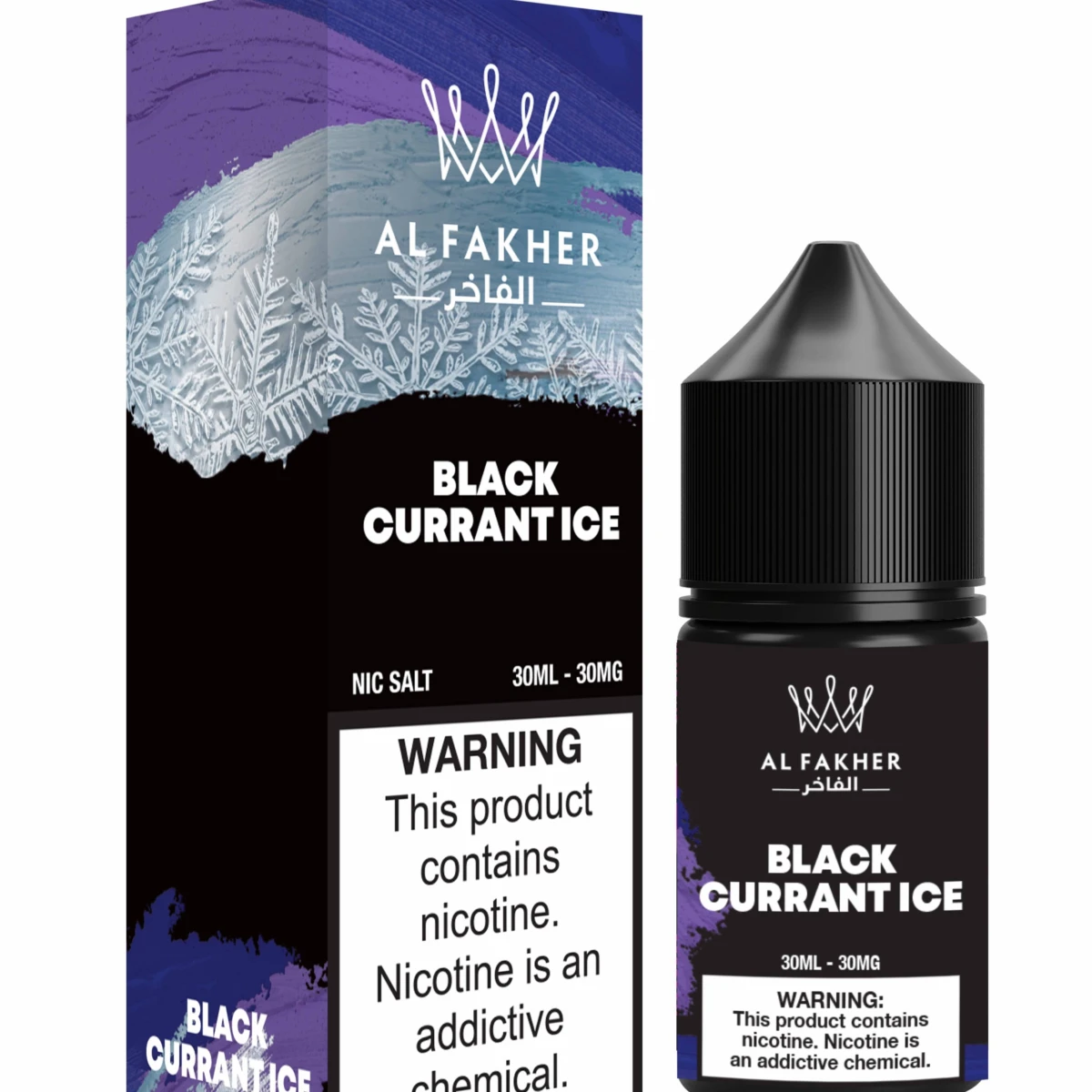 Al Fakher Black Currant Ice Nic Salt E-Liquid 30ml 30mg - Vape Juice