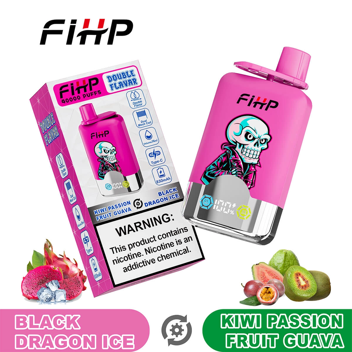 FIHP 40K Dual-Flavor Disposable Electronic Cigarette Wholesale - Image 13