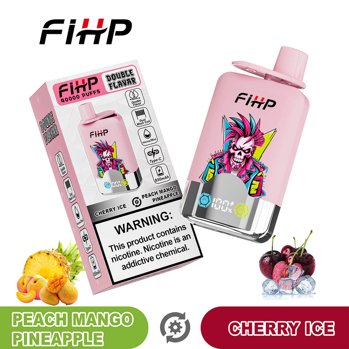 FIHP 40K Dual-Flavor Disposable Electronic Cigarette Wholesale - Image 11